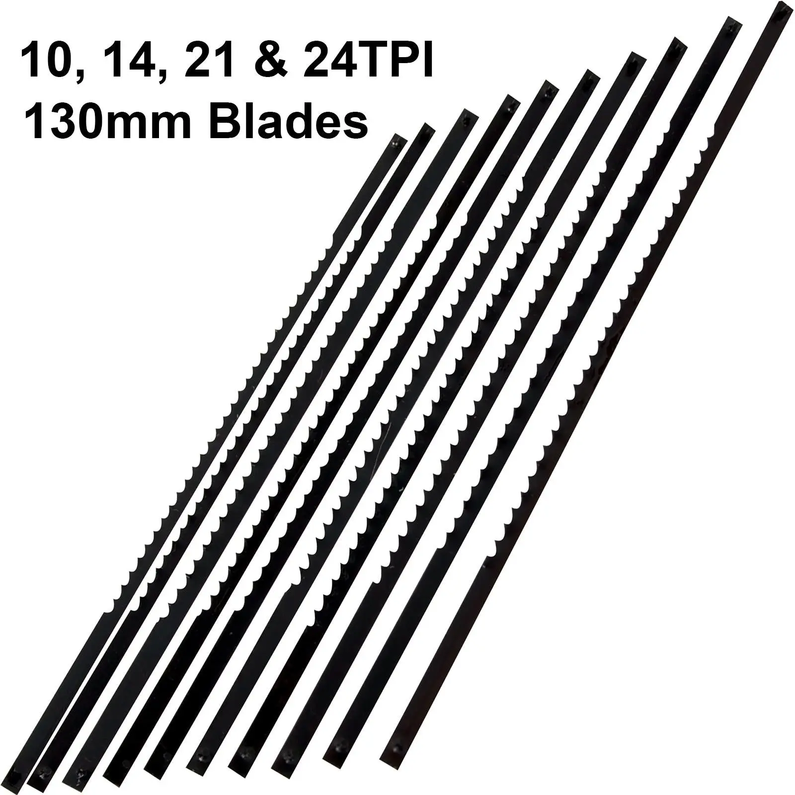 Silverline 10 Pack 130mm Scroll Saw Blades