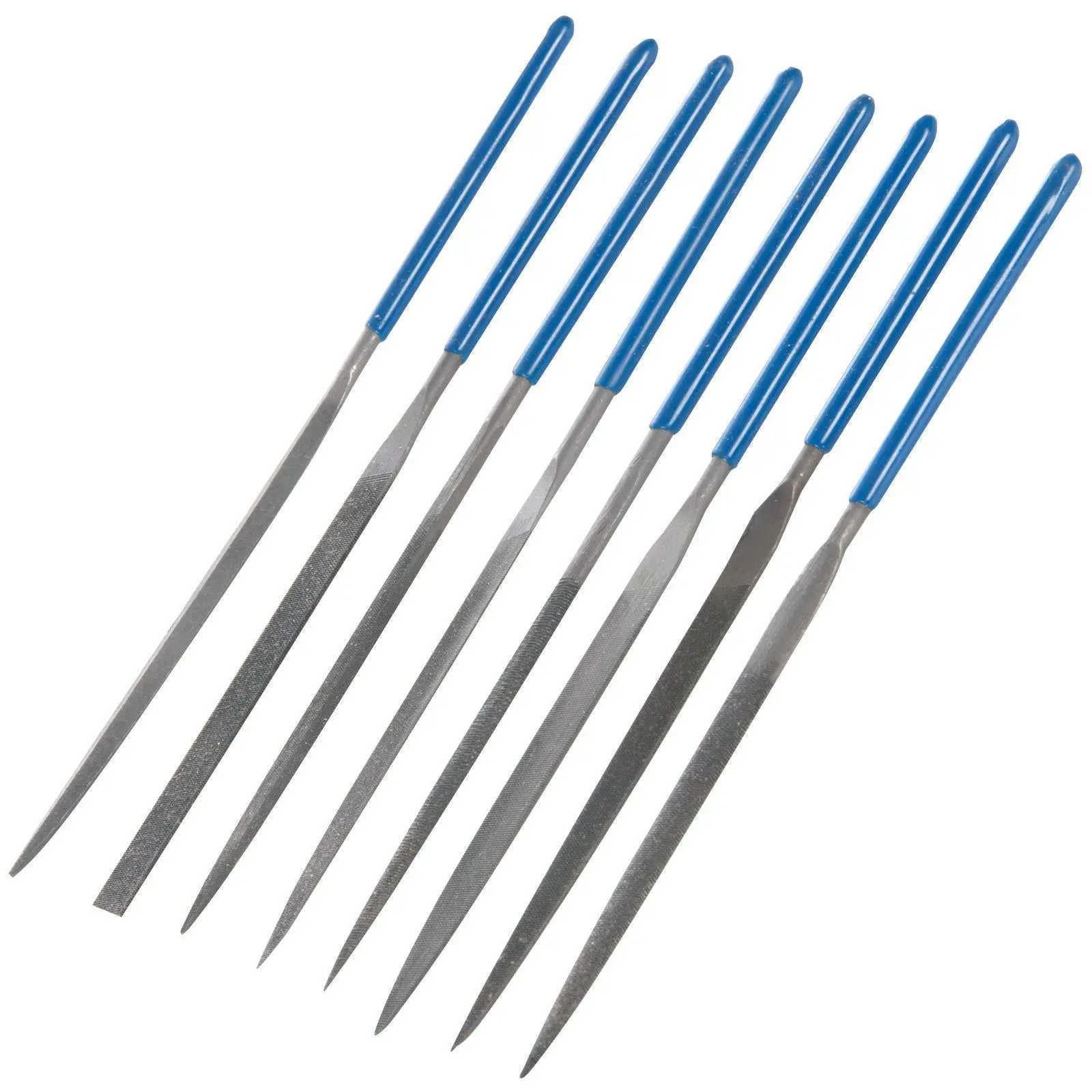 Silverline 10 Piece 140mm Needle File Set 2nd Cut Round Square Flat Barett - Image 2