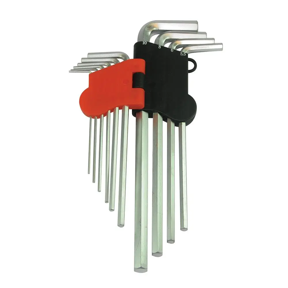 Silverline 10 Piece Hex Key Set Metric 1.5mm - 10mm Expert Steel Socket Wrench - Image 4