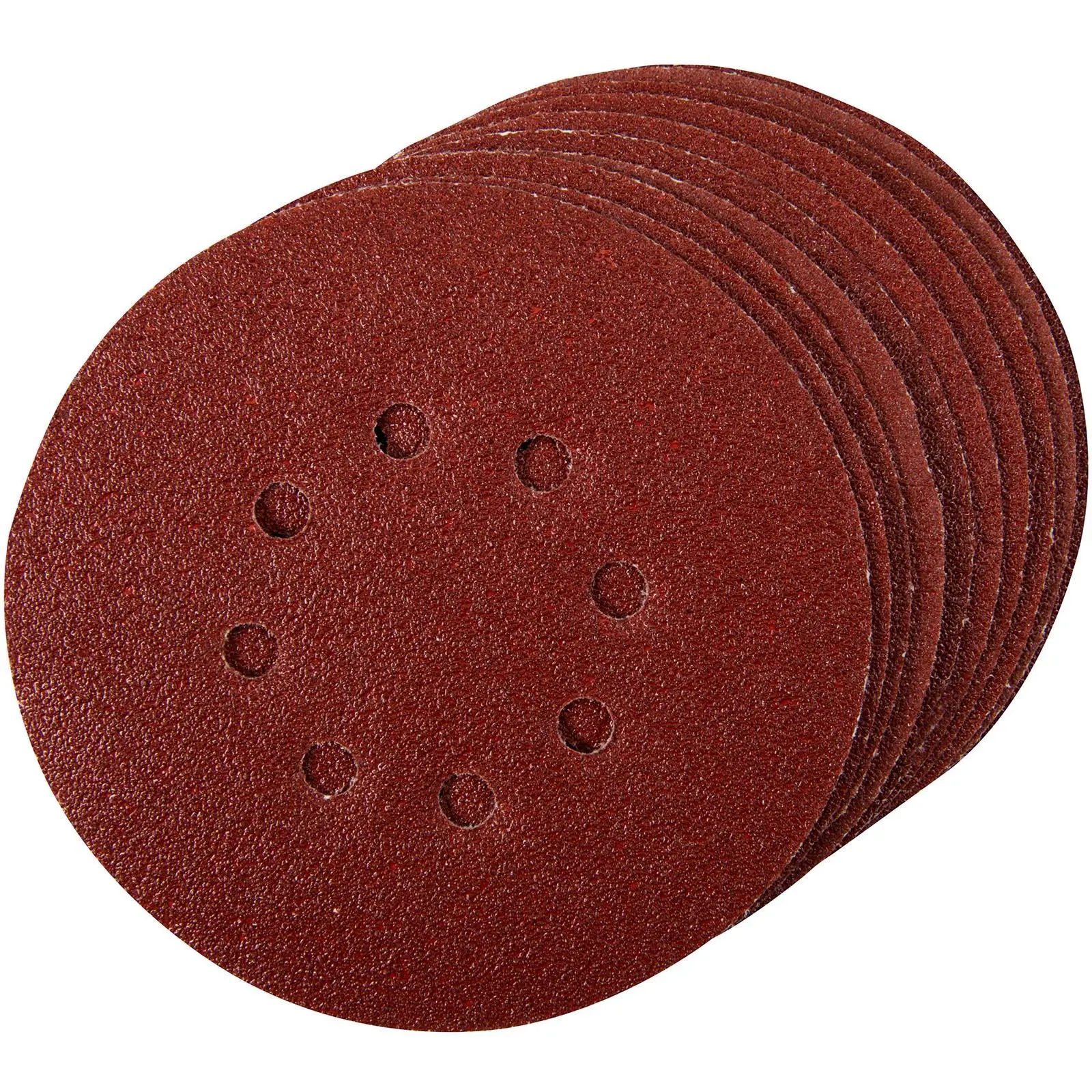 Silverline 10 Piece Punched Hook & Loop Sanding Discs - Image 3
