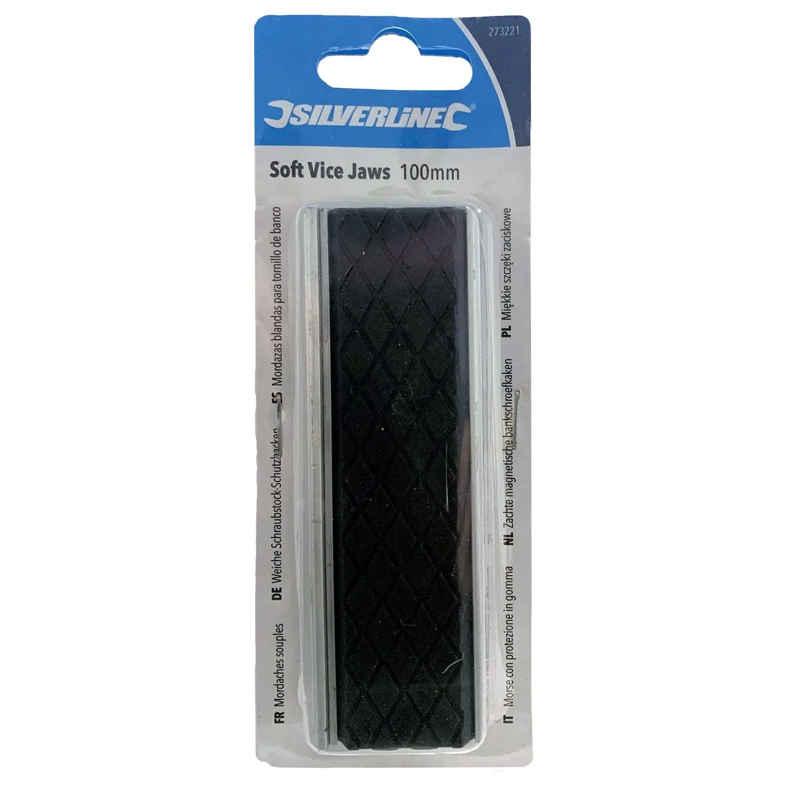 Silverline 100mm Soft Grip Vice Jaws Rubber Magnetic Base Workshop - Image 8