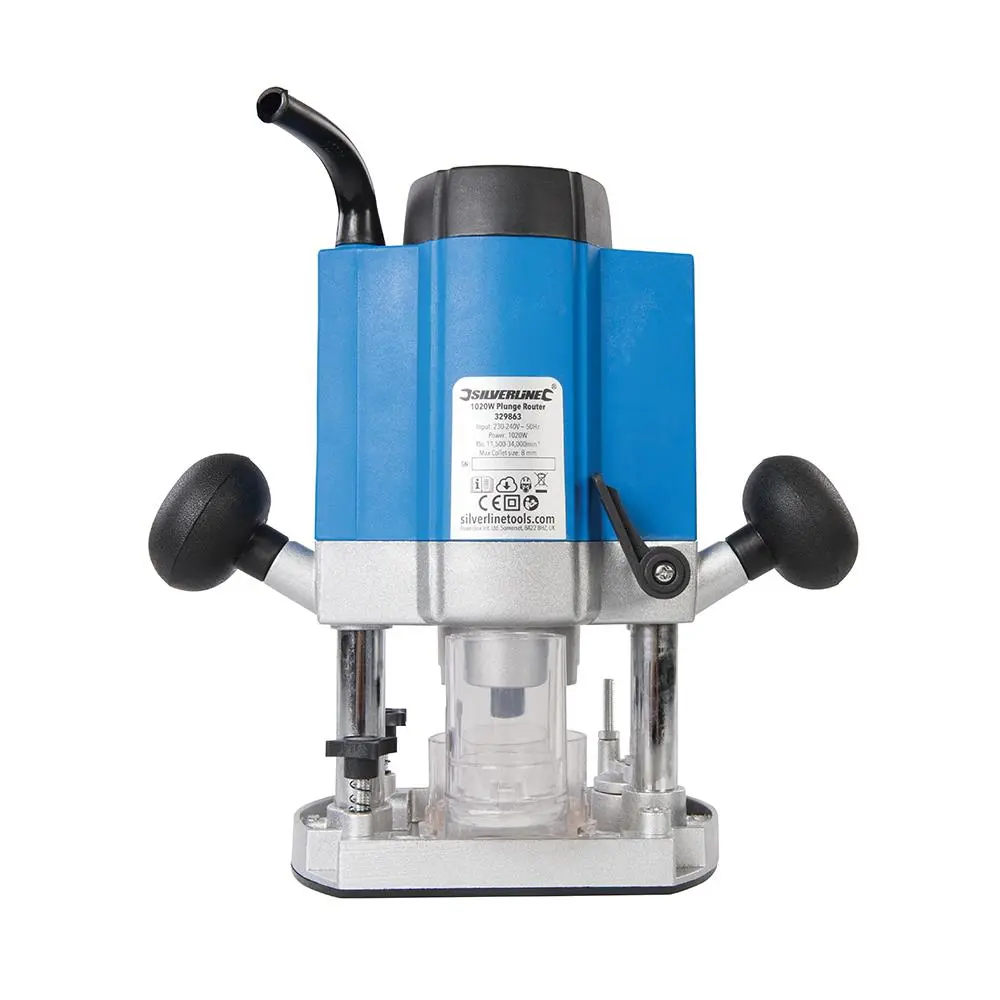 Silverline 1020W Plunge Router 1/4" 329863 - Image 6