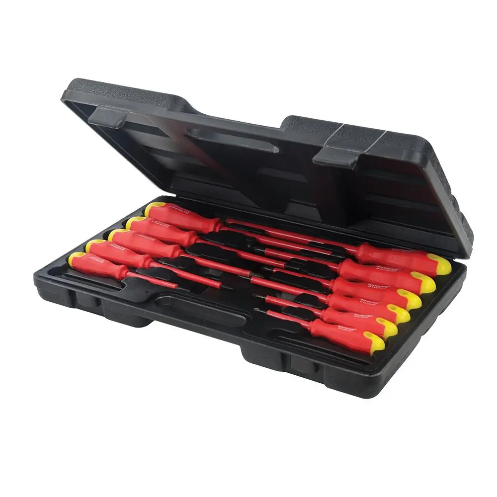 Silverline 11 Piece Insulated Screwdriver Set Slotted Phillips Chrome Vanadium Shafts - Image 3
