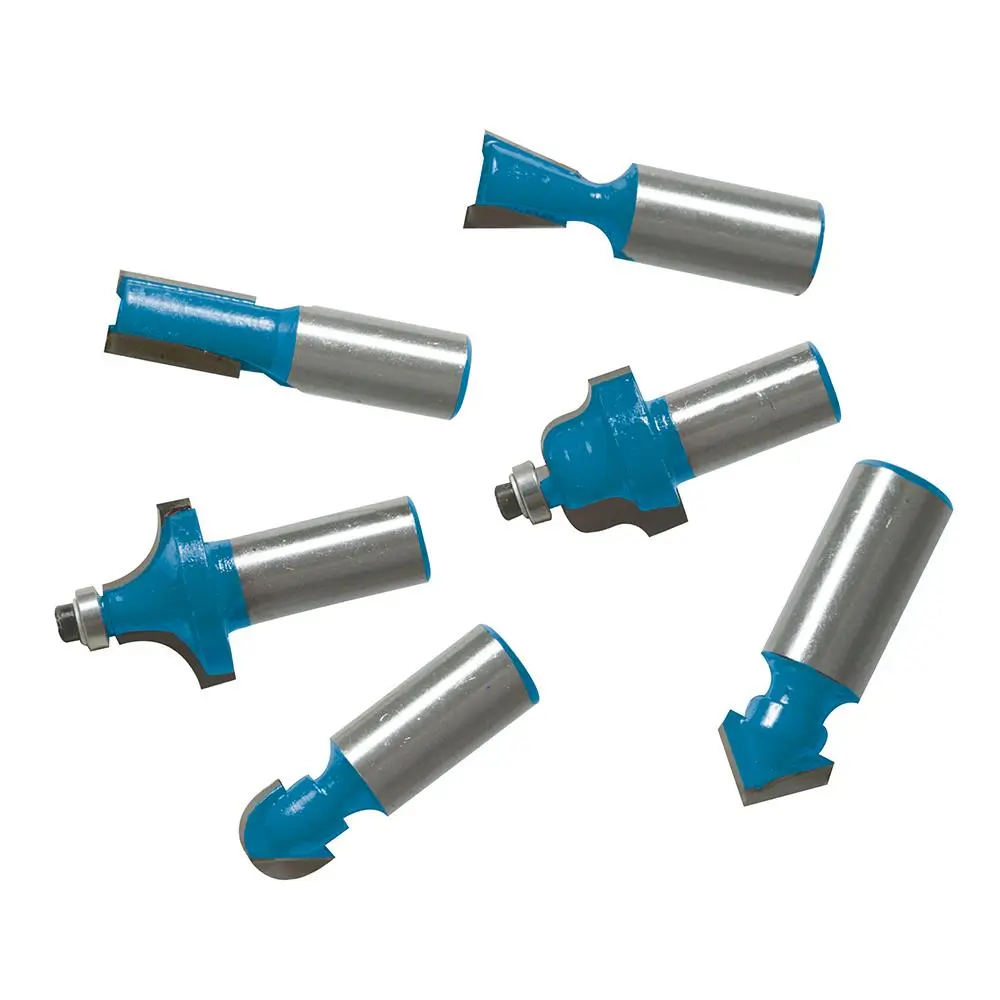 Silverline 12 Piece 1/2" Drive TCT Router Bit Set Cutter Straight Flush Trim Cove - Image 9