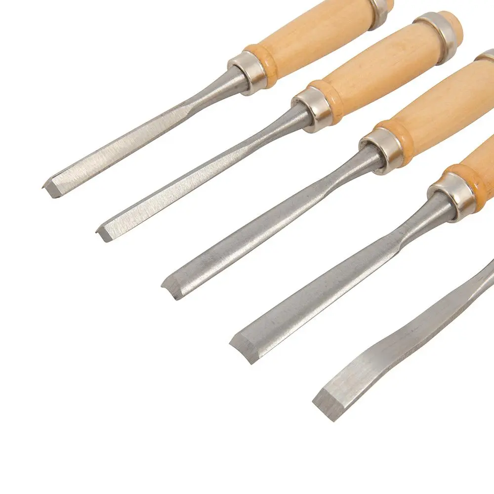Silverline 12 Piece 200mm Precision Wood Carving Chisels Woodwork - Image 10