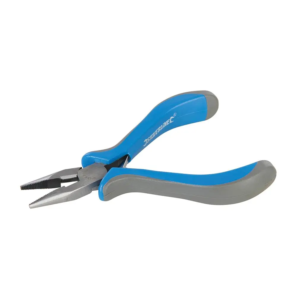 Silverline 130mm Mini Long Nose Pliers Soft Grip Precision Craft Micro - Image 3