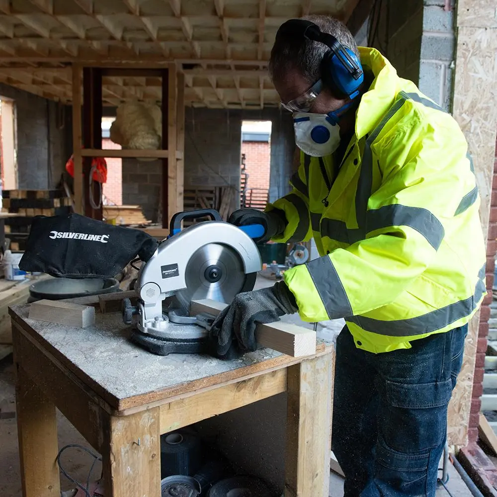 Silverline 1400W Compound Mitre Saw 210mm 262705 - Image 8
