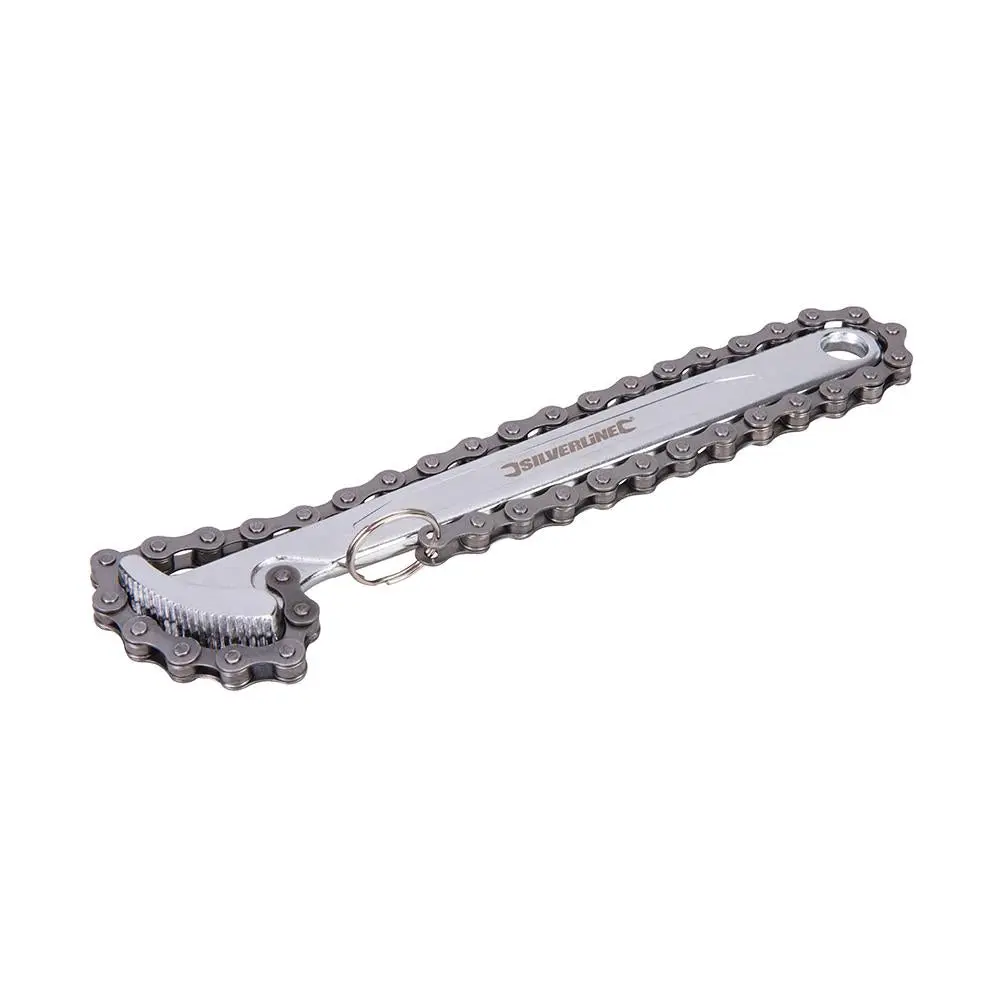Silverline 150mm Oil Filter Chain Wrench Strap Removal Tool - Image 6