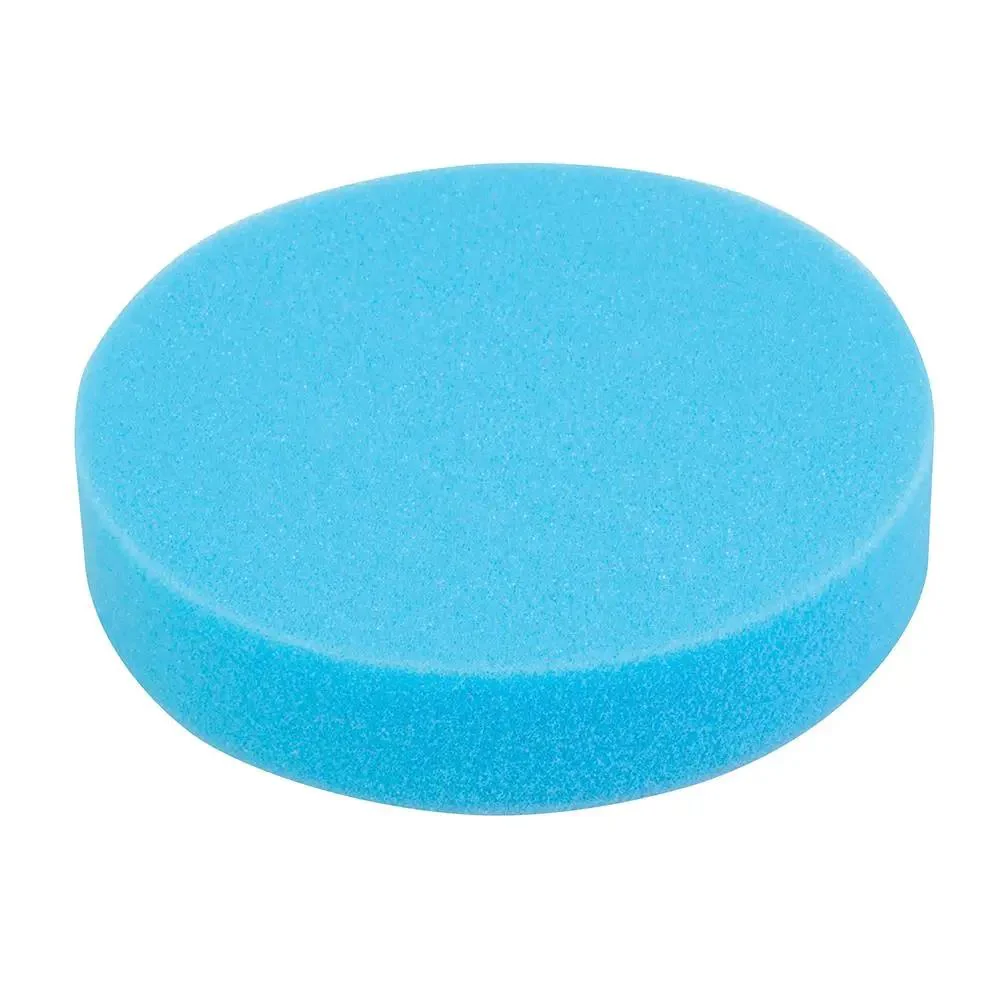 Silverline 180mm Hook and Loop Foam Polishing Head Medium Blue