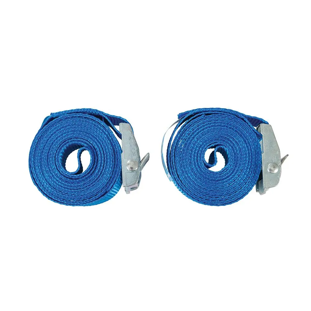 Silverline 2 Piece Buckled Straps Set 2.5m x 25mm Securing Cargo Lash - Image 2
