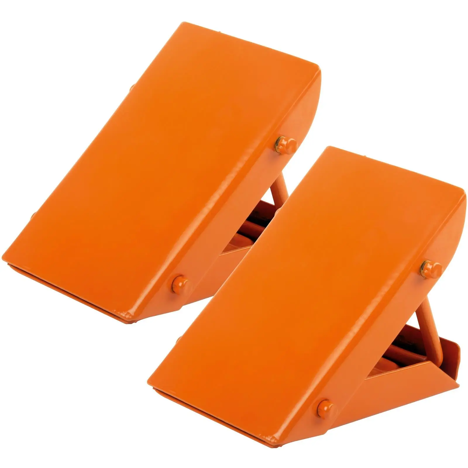 Silverline 2 Piece Folding Wheel Chocks Car Caravan Trailer Van Heavy Duty Wedge - Image 2