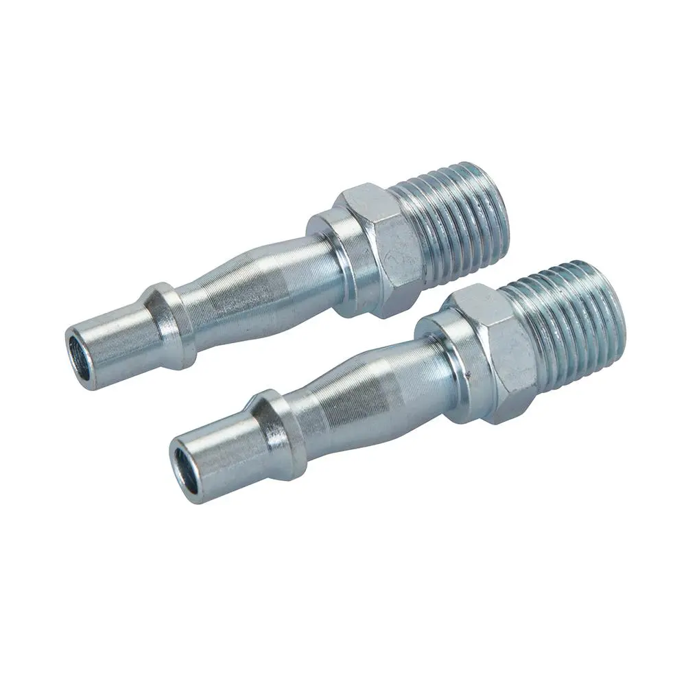 Silverline 2 Piece Male Bayonet Coupler 1/4" BSP Connector Hose Air Line - Image 2