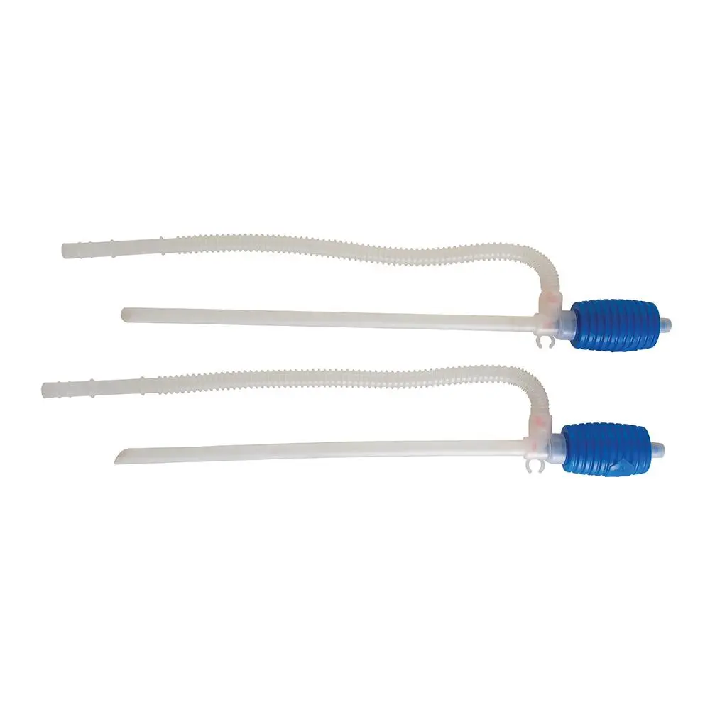Silverline 2 Piece Siphon Pump Oil Transfer Petrol Diesel Hose Car Bike Fluid - Image 8