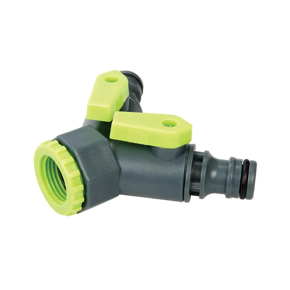 Silverline 2-Way Tap Connector 3/4" BSP to 1/2" Male 444072 - Image 3