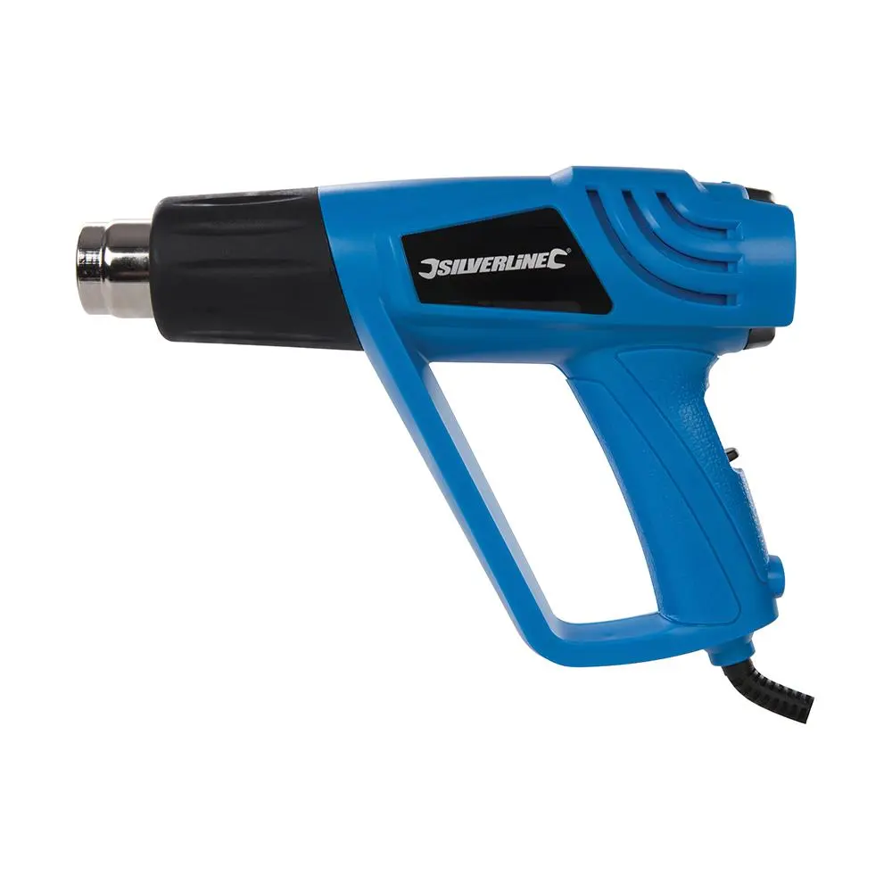 Silverline 2000w Silverstorm Hot Air Gun Wallpaper Paint Stripper 4 Nozzle - Image 2