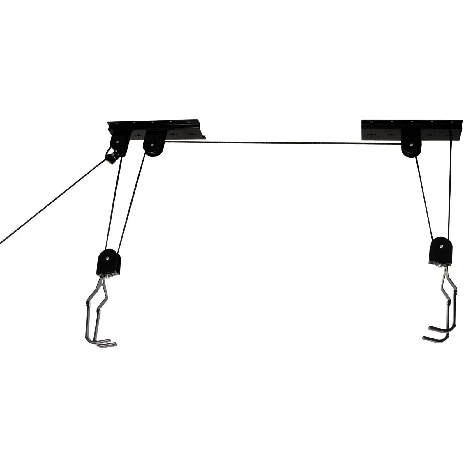 Silverline 20kg Bike Lift Bicycle Garage Rubber Hooks Locking - Image 3