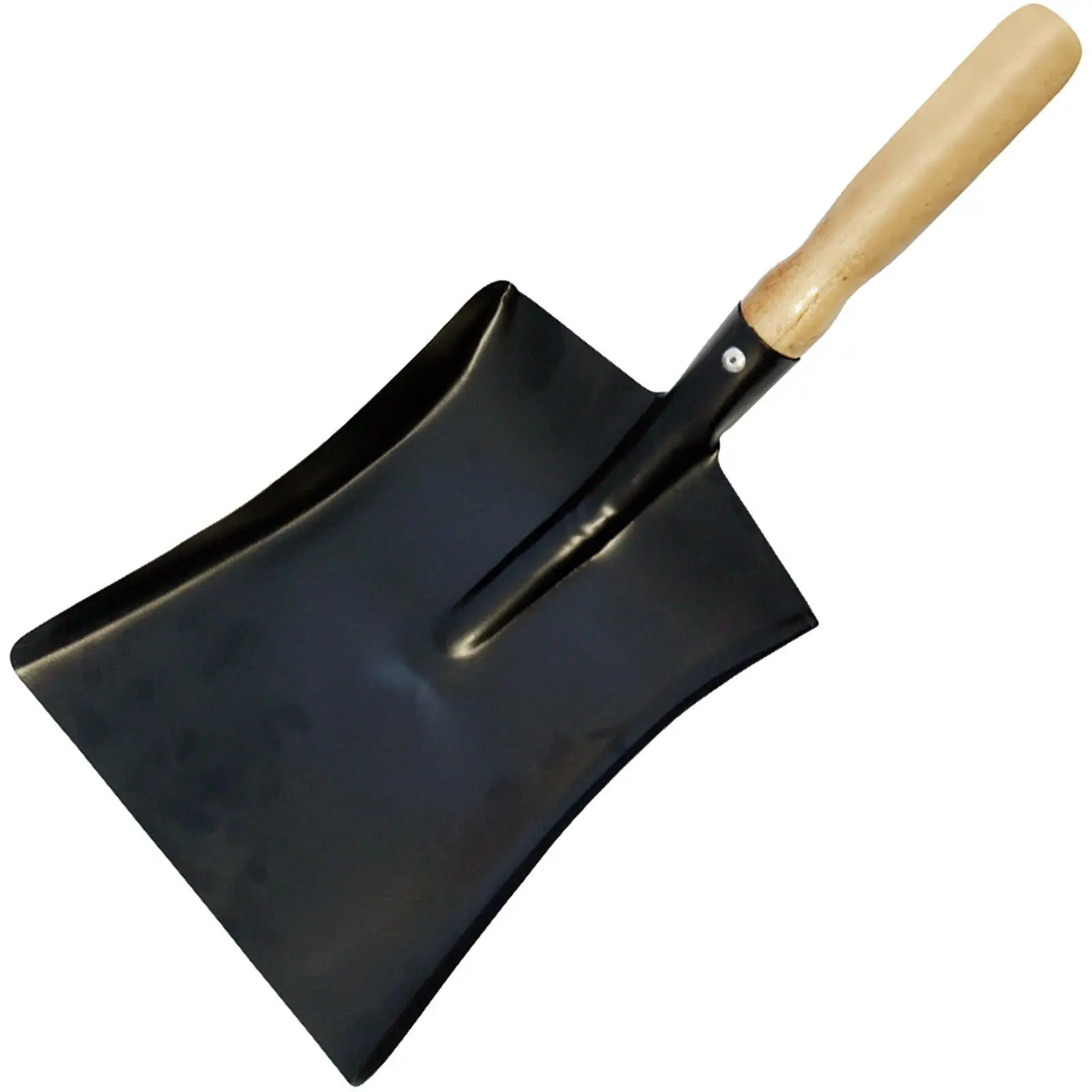 Silverline 230mm Dust Pan Hardwood Handle Cleaning Dirt Scoop Shovel Steel - Image 2