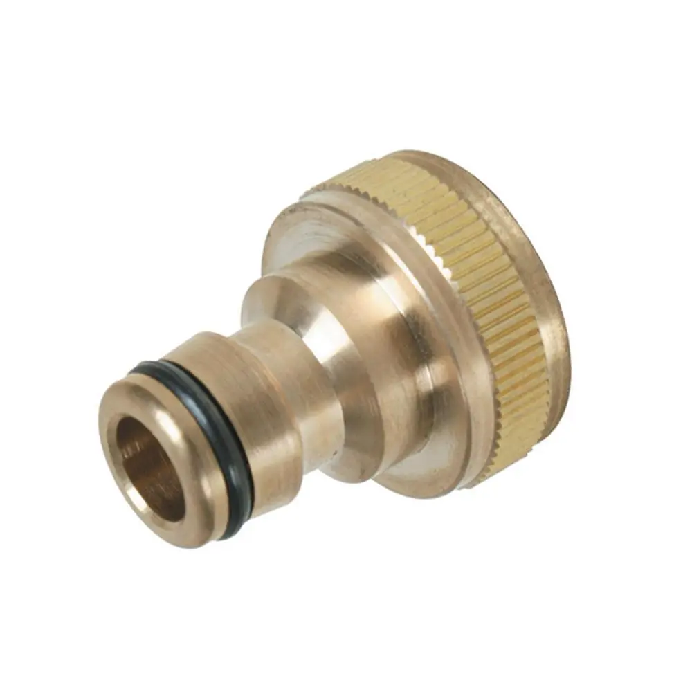 Silverline 3/4" BSP Brass Tap Connector Universal Garden Water Hose - Image 2