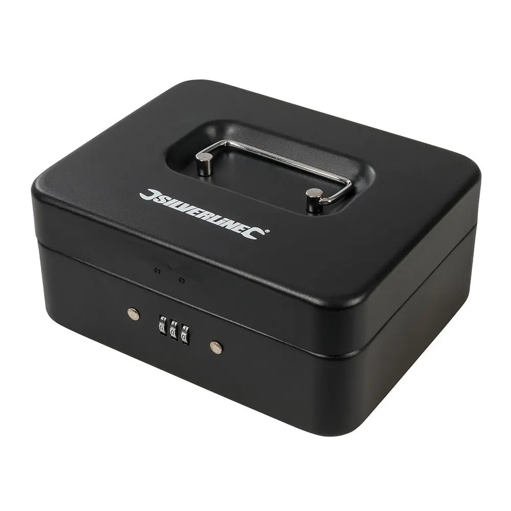 Silverline 3-Digit Combination Cash & Valuables Safe Box 200 x 160 90mm 732370 - Image 2