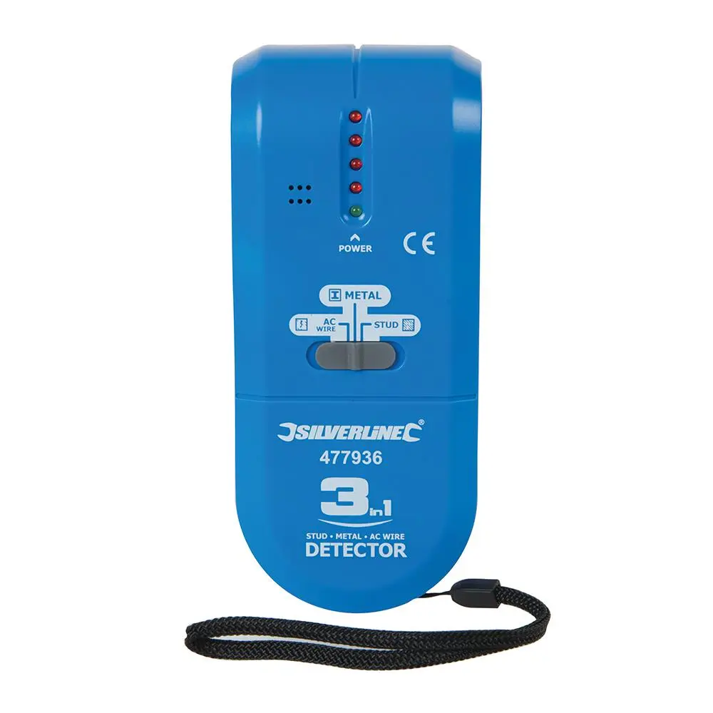 Silverline 3 in 1 Detector Volt Stud Metal Live AC Wire Joist Tester - Image 3