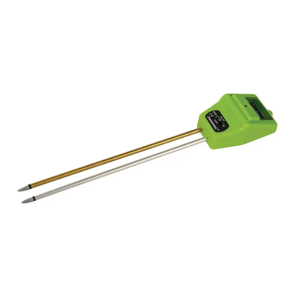 Silverline 3 in 1 Soil Tester Plant Moisture Light PH Acid Solar Powered - Image 3