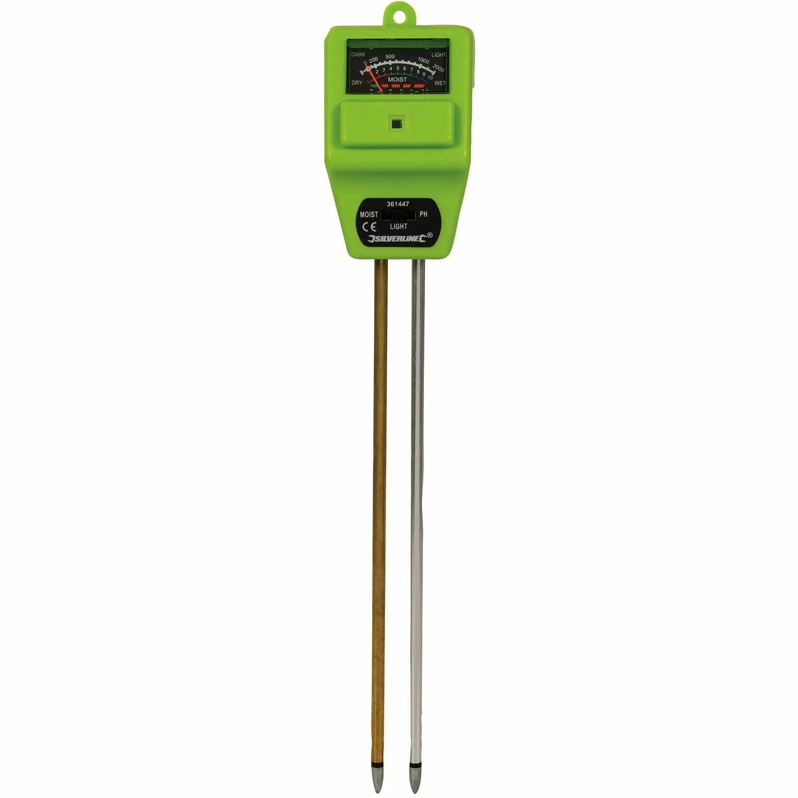 Silverline 3 in 1 Soil Tester Plant Moisture Light PH Acid Solar Powered - Image 7