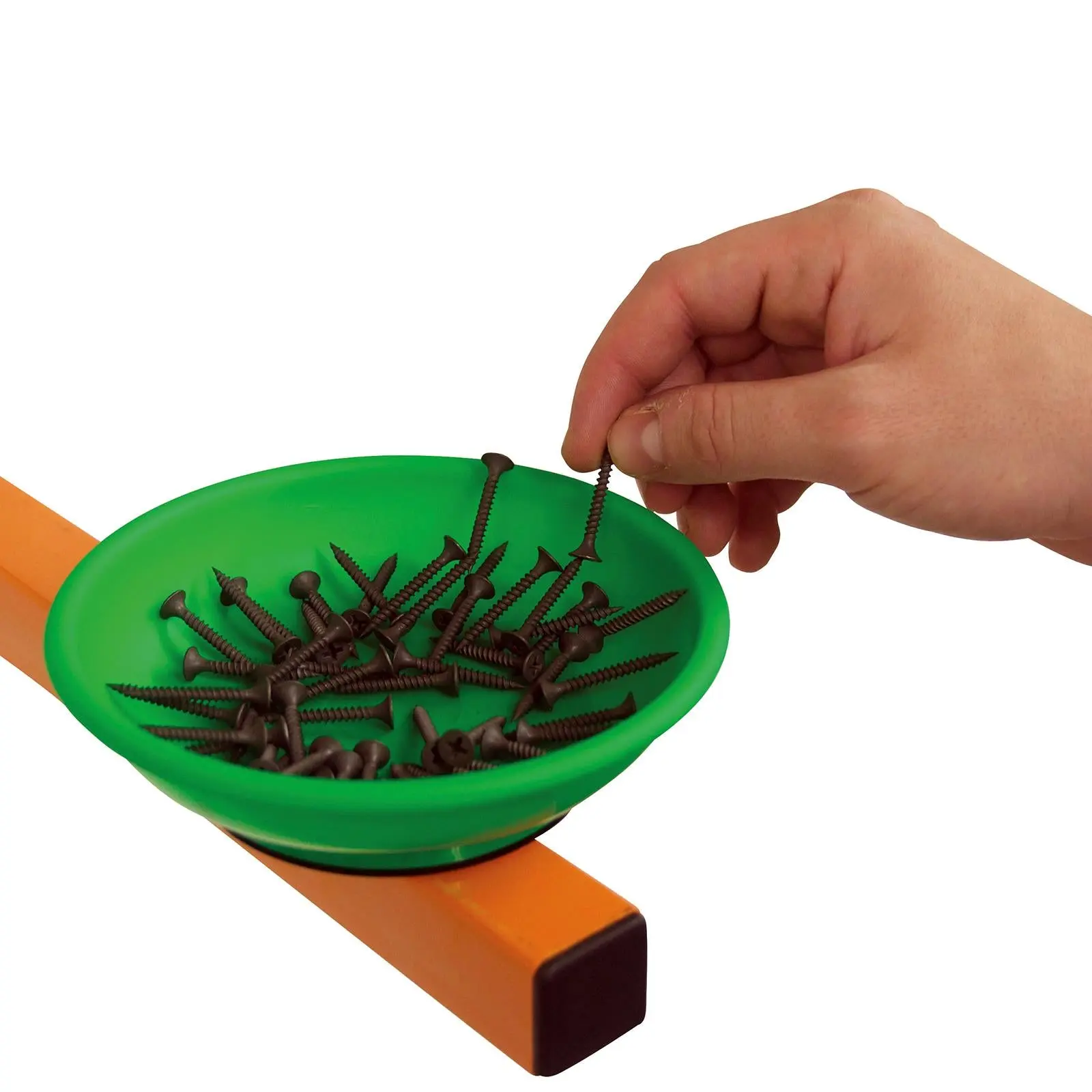 Silverline 3 Piece Hi-Vis Magnetic Bowls Parts Trays Storage Dish Bowl - Image 3