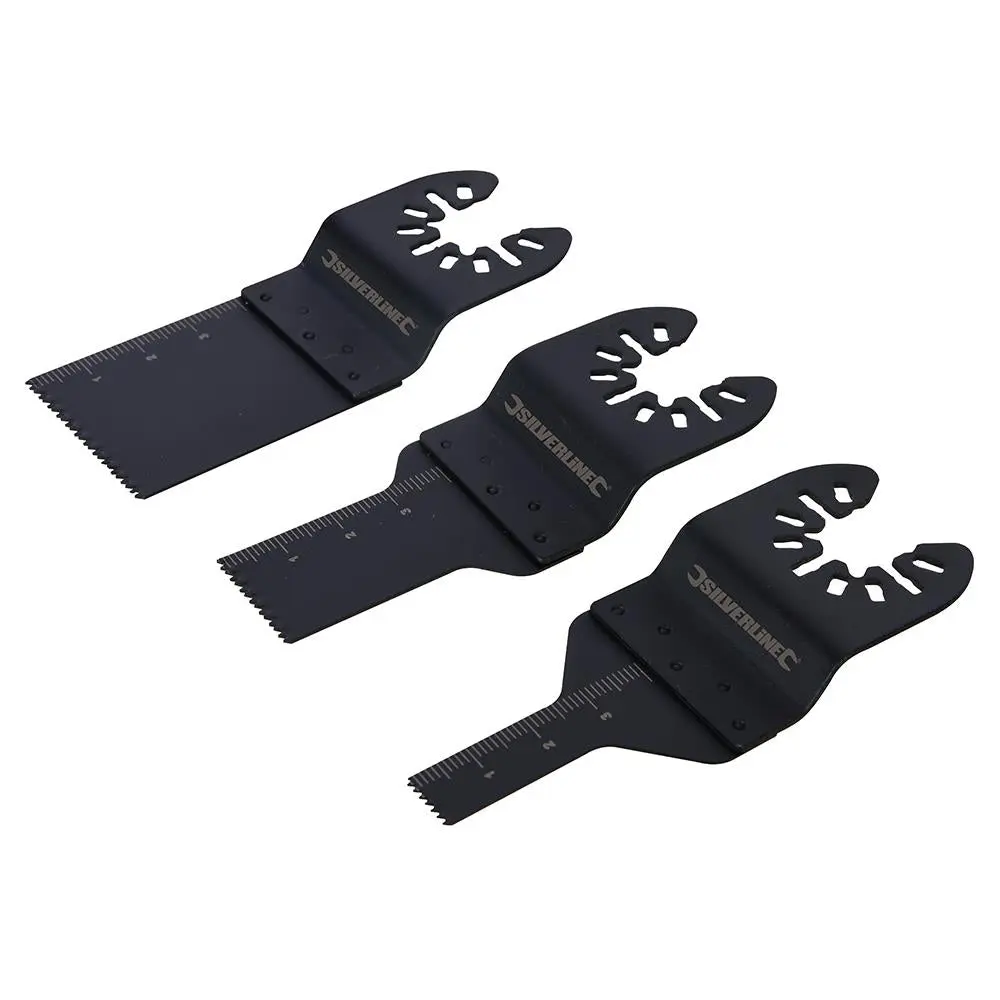 Silverline 3 Piece Multi-Cutter Saw Blade Set Oscilating Cutter HCS Scraper - Image 4