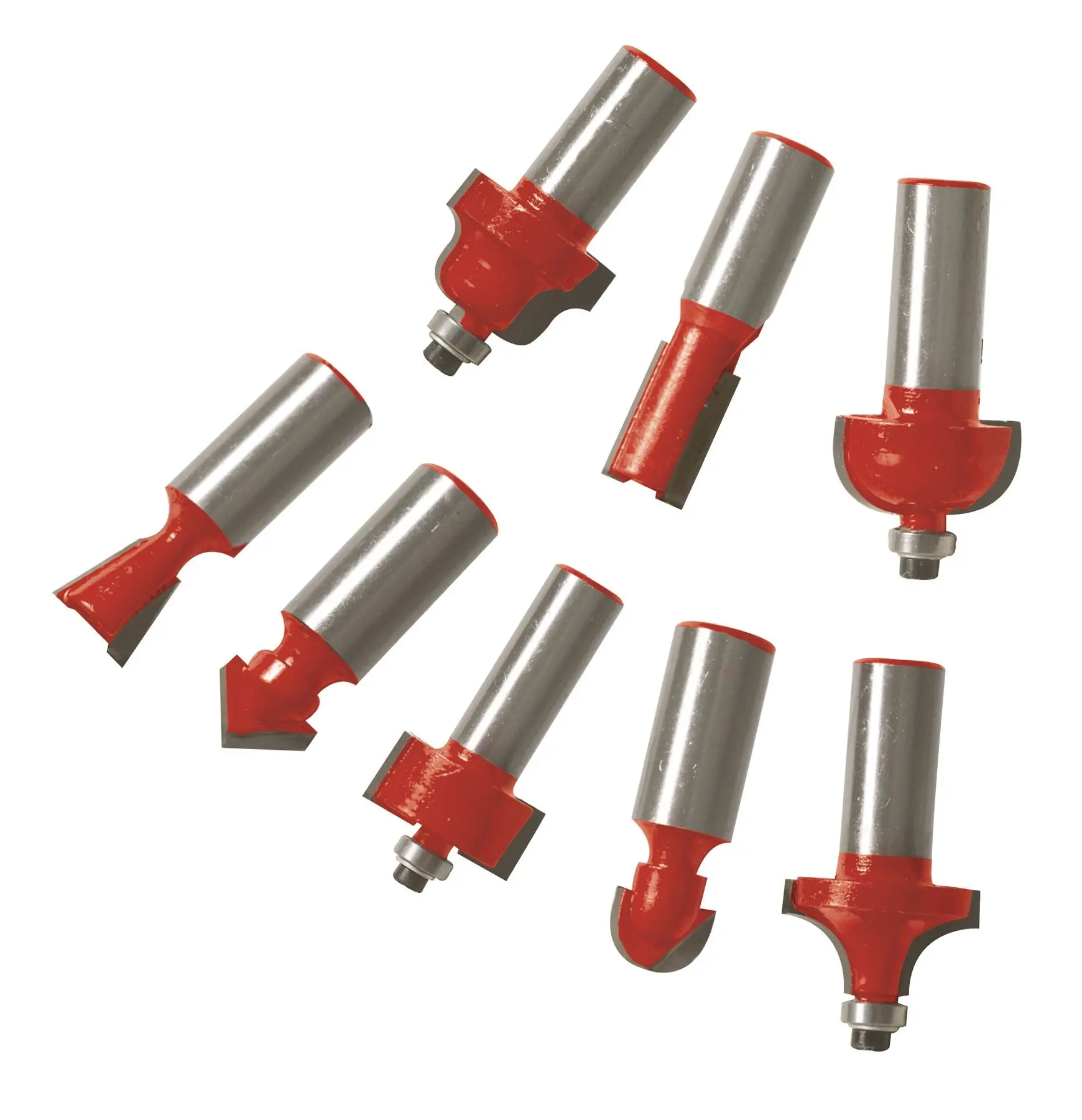 Silverline 30 Piece 1/2" TCT Router Bit Set Kitchen Flush Trim Straight Cove Cutter - Image 12