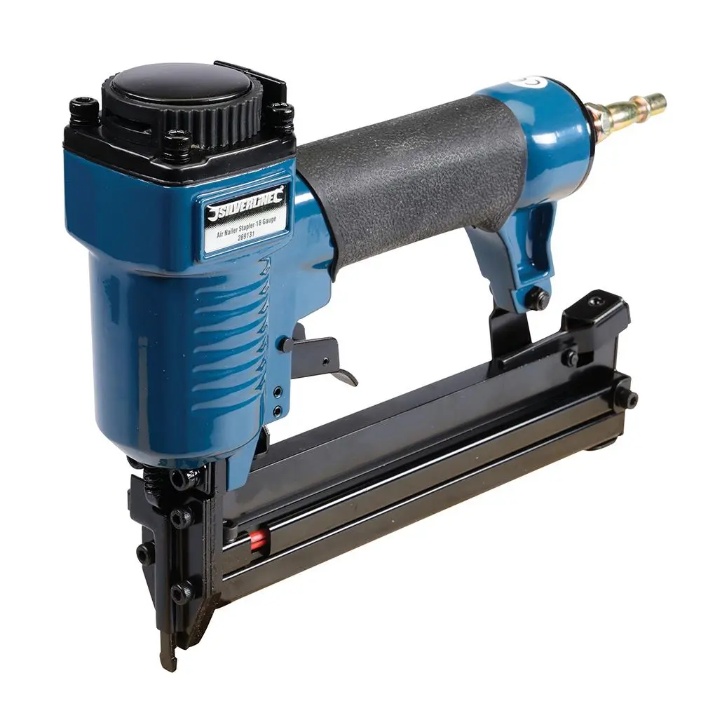Silverline 32mm Air Nailer Stapler 18 Gauge 10-32mm Staple Nail Gun Power Tool - Image 3