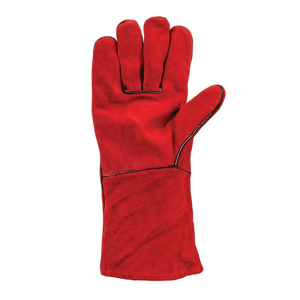 Silverline 330mm Welders Gauntlets Safety PPE Heat Resistant Oven - Image 2