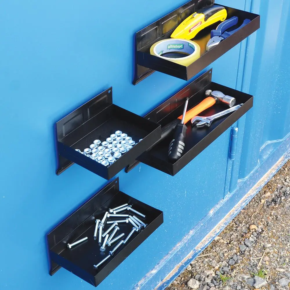 Silverline 4 Piece Magnetic Tool Tray Set 150-310mm Storage Garage Workshop Tidy - Image 8
