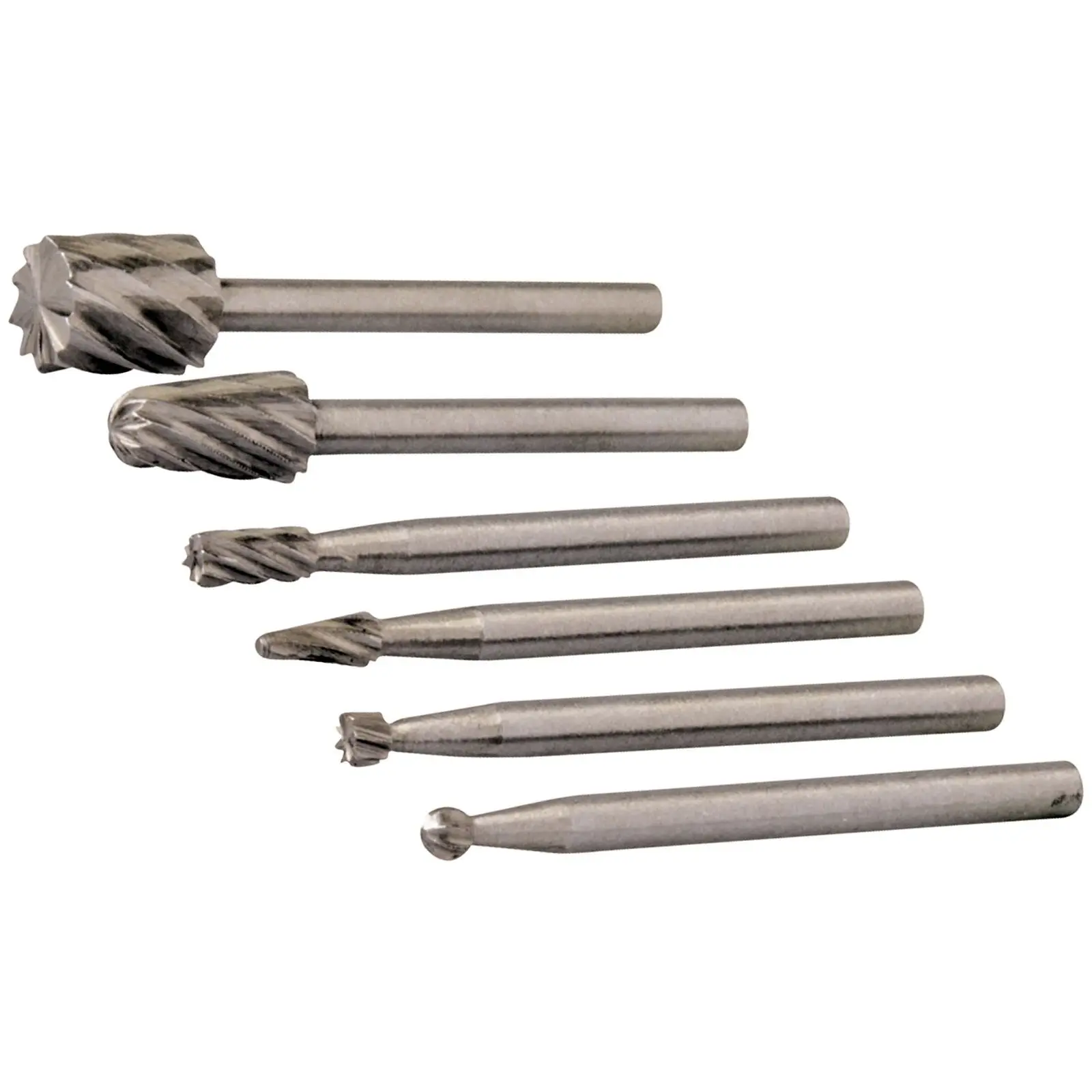 Silverline 6 Piece HSS Router Cutter Bit Set 3.1mm Mandrel Hobby Tool - Image 2