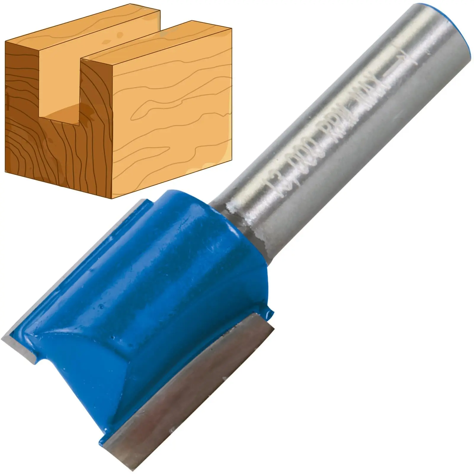 Silverline 8mm Shank Straight Metric Router Bits Cutters - Image 32