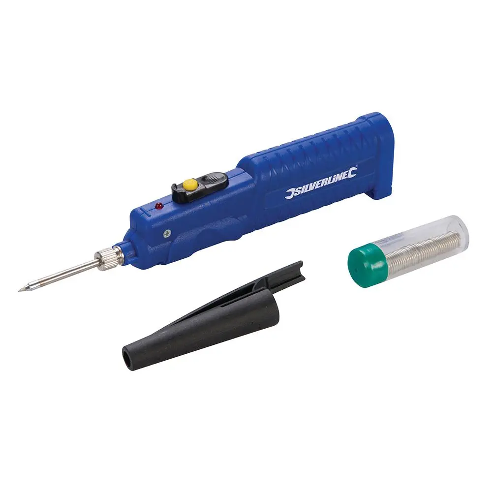 Silverline 8W Battery-Powered Soldering Iron Intricate Electronic Work - Image 2