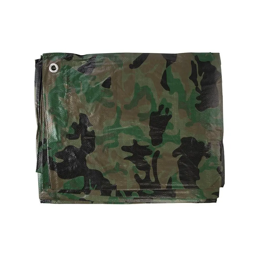 Silverline Camouflage Tarpaulin Cut 2.4 x 3m / Actual 2.3 2.85m 488443 - Image 3
