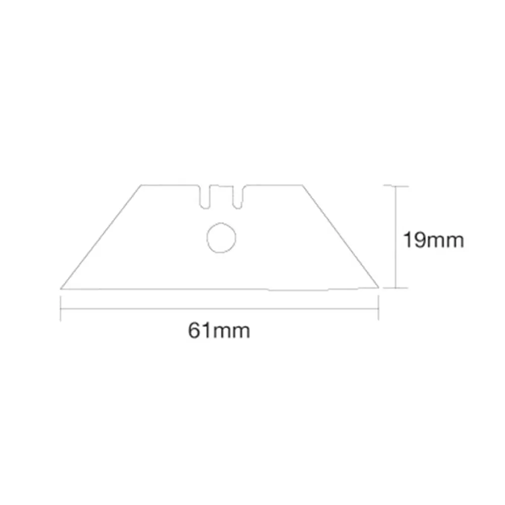 Silverline Centre Hole Utility Blades 10pk 0.6mm 196587 - Image 3