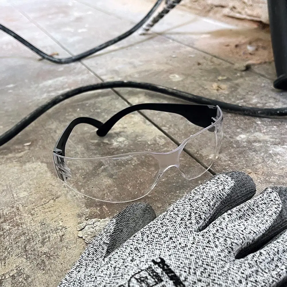 Silverline Clear Wraparound Safety Glasses UV Impact Resistant - Image 2