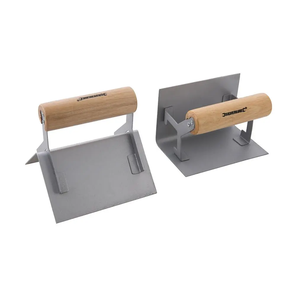 Silverline Corner Trowel Set 2pce 125 x 80mm 633461 - Image 3