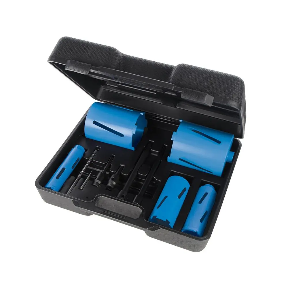Silverline Diamond Core Drill Kit 5-Core 11pce 38, 52, 65, 117 & 127mm Dia 868616 - Image 3