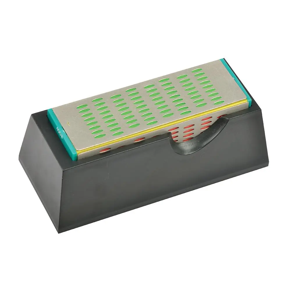 Silverline Diamond Sharpening Block 160 x 55mm 200-600 Grit Hand Tools - Image 3