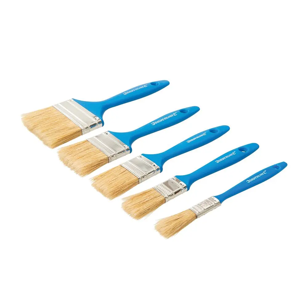 Silverline Disposable Paint Brush Set 5pce - Image 3