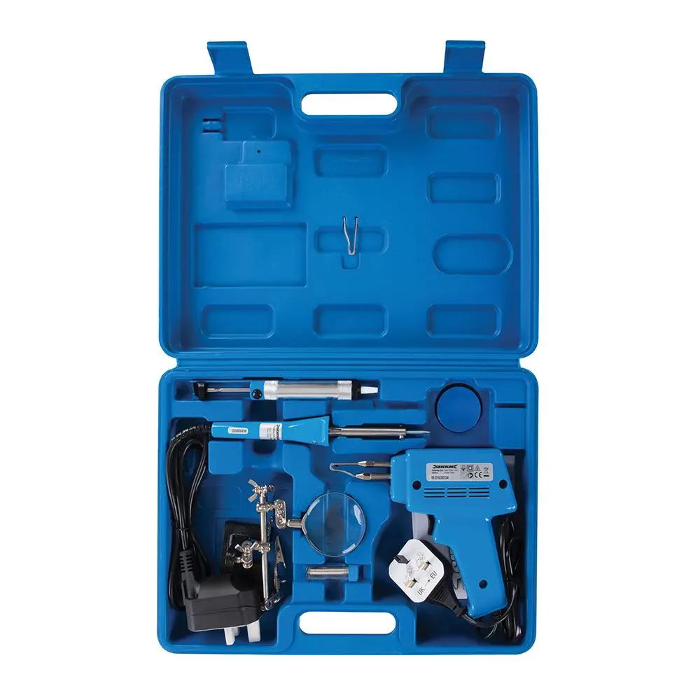 Silverline Electric Soldering Kit 9pce 100W / 30W 845318 - Image 2