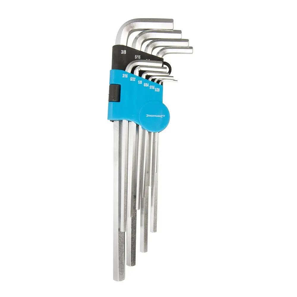 Silverline Expert Hex Key Imperial Set 10pce 1/16" - 3/8" 589679 - Image 2