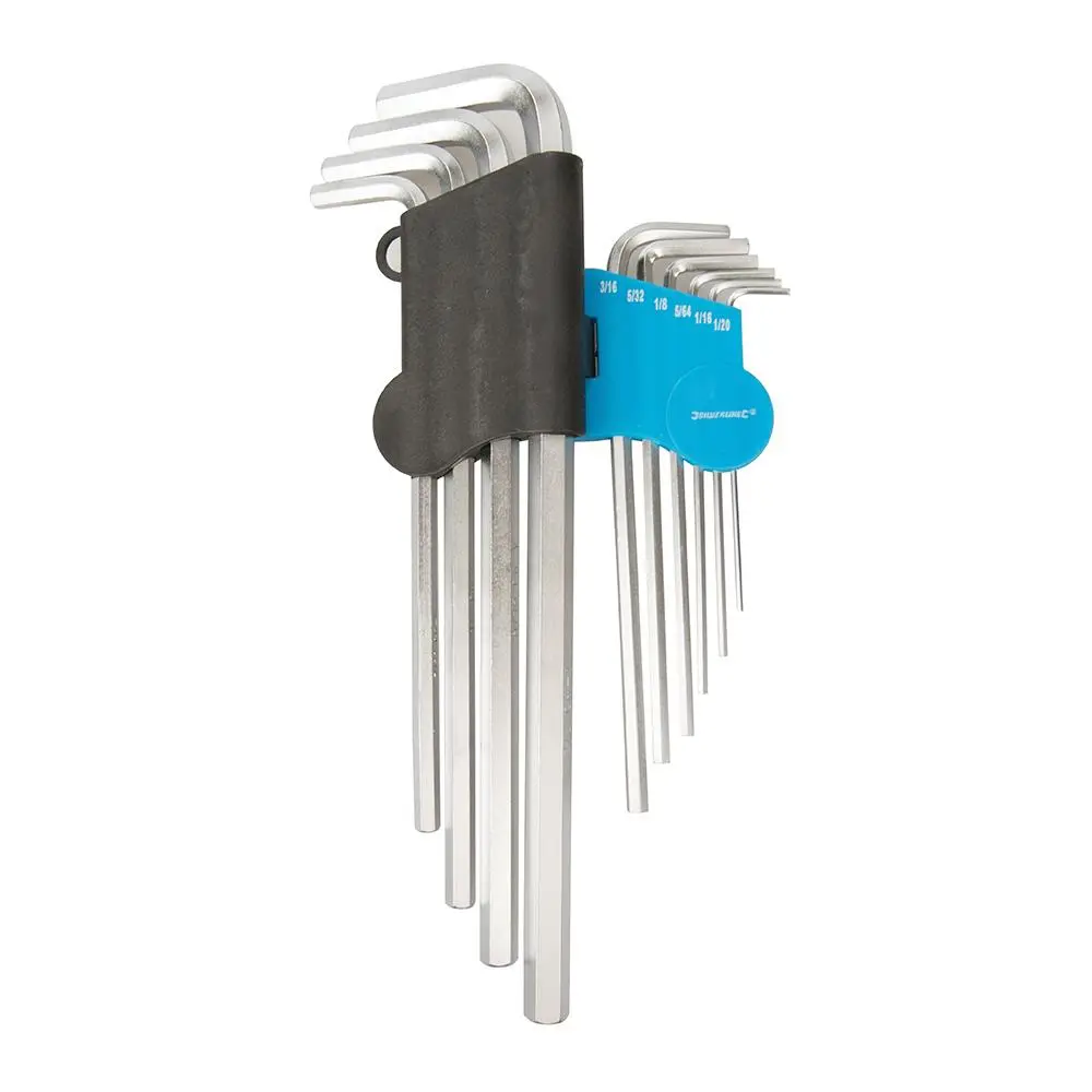 Silverline Expert Hex Key Imperial Set 10pce 1/16" - 3/8" 589679 - Image 4