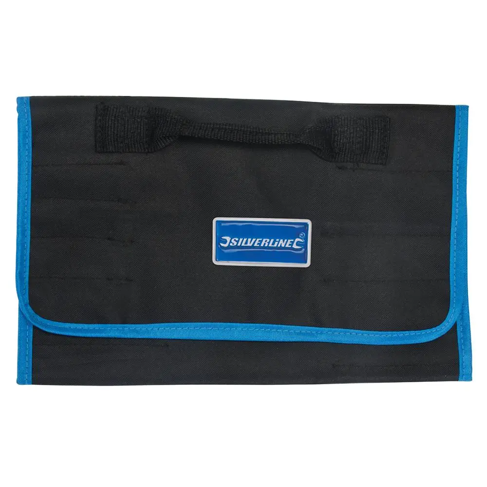 Silverline Expert Tool Roll 760x300mm Carry Bag Multi Pocket Strong Handles
