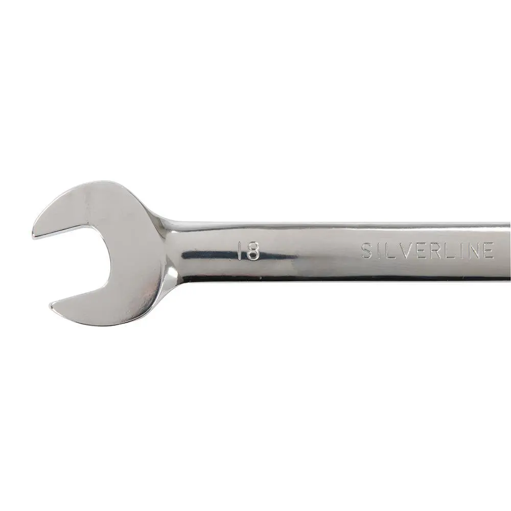 Silverline Flexible Head Ratchet Spanner Set 12pce 8 - 19mm 794336 - Image 4