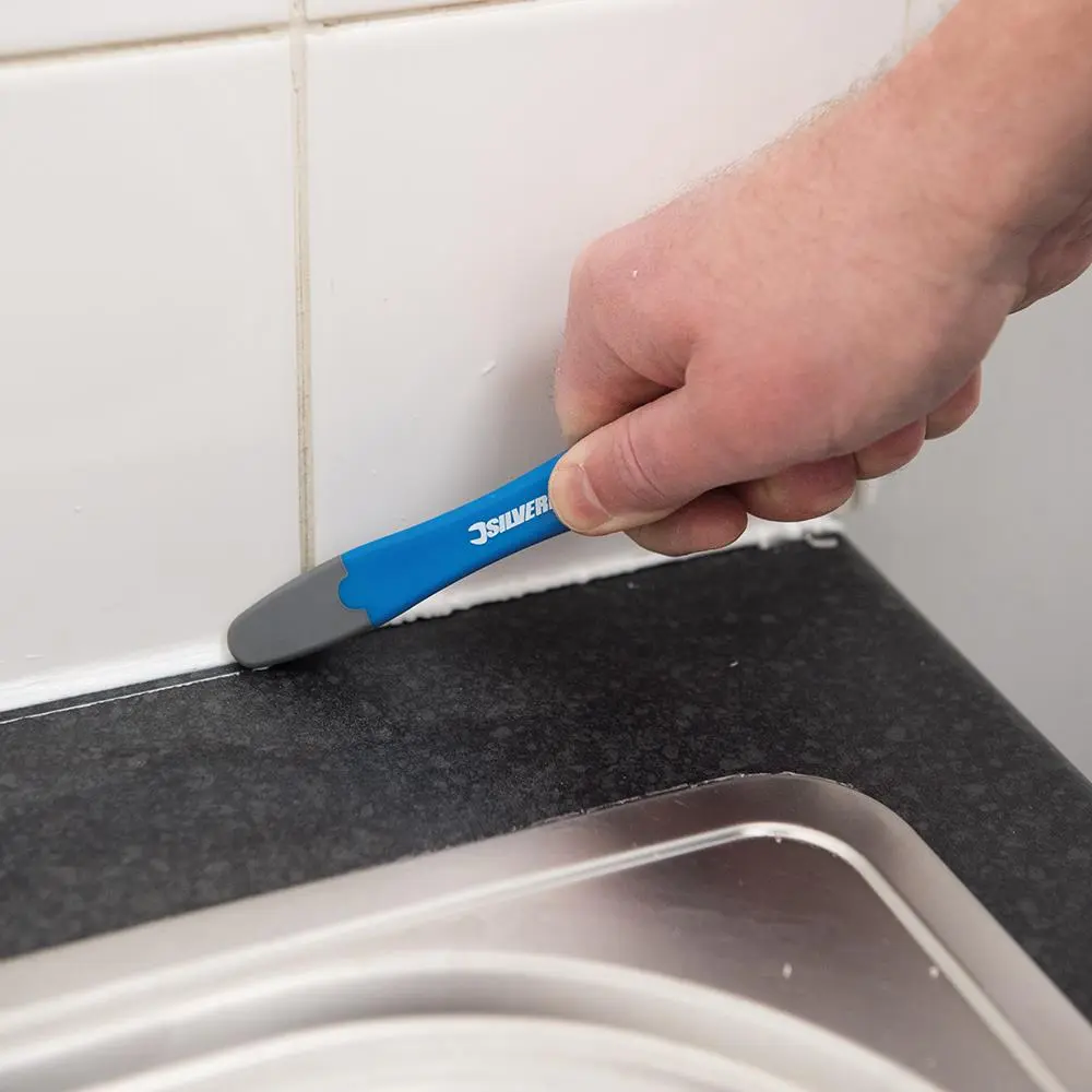 Silverline Flexible Silicone, Grout & Sealant Smoother Filler Putty Finishing 145mm - Image 4