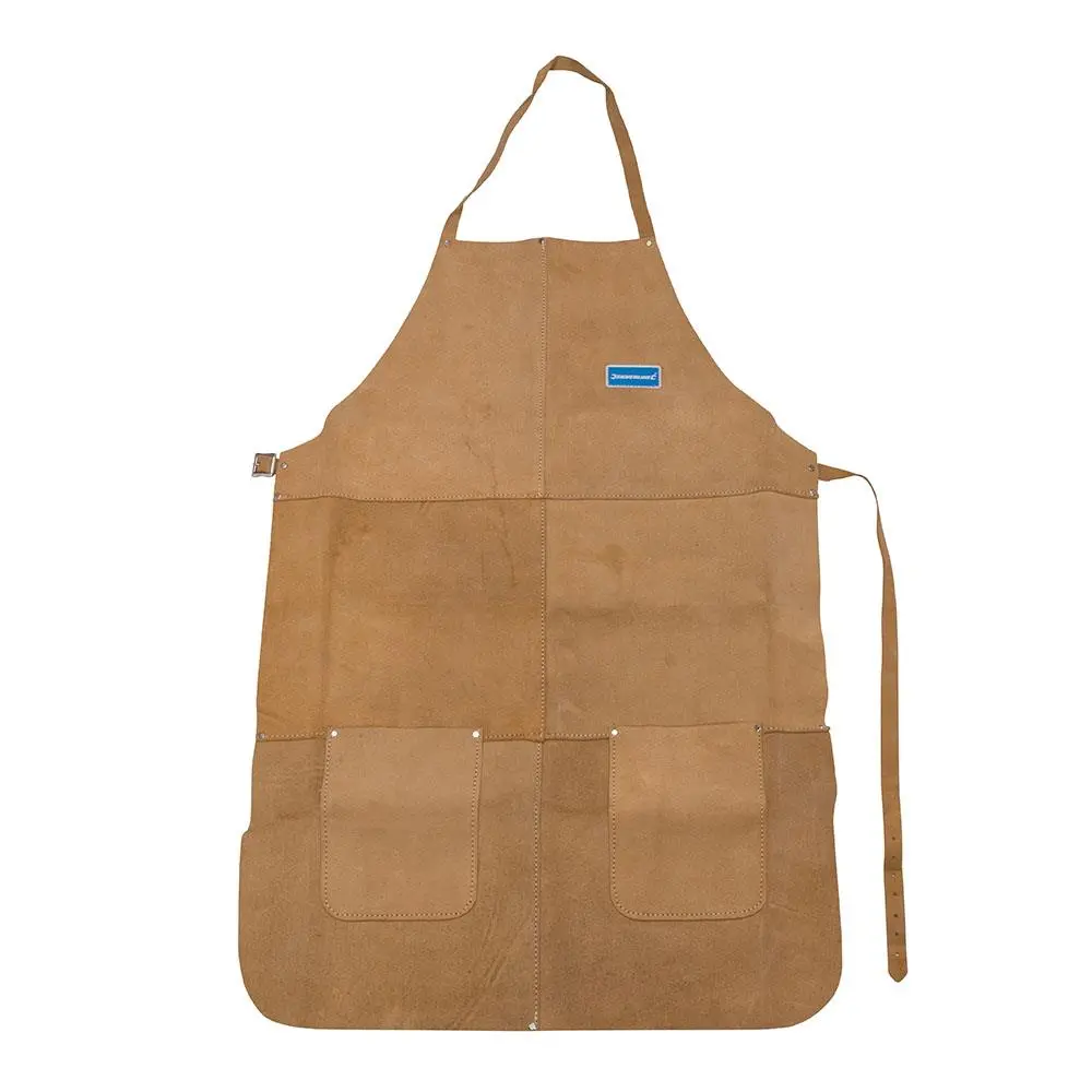 Silverline Full Length Welders Apron Chrome Leather Safety Heavy Reinforced - Image 6