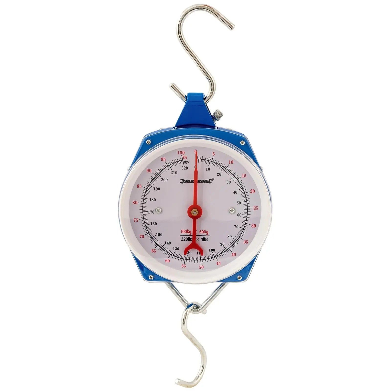 Silverline Hanging Scales Heavy Duty 100kg Metric and Imperial Rigid Hook Fishing - Image 6